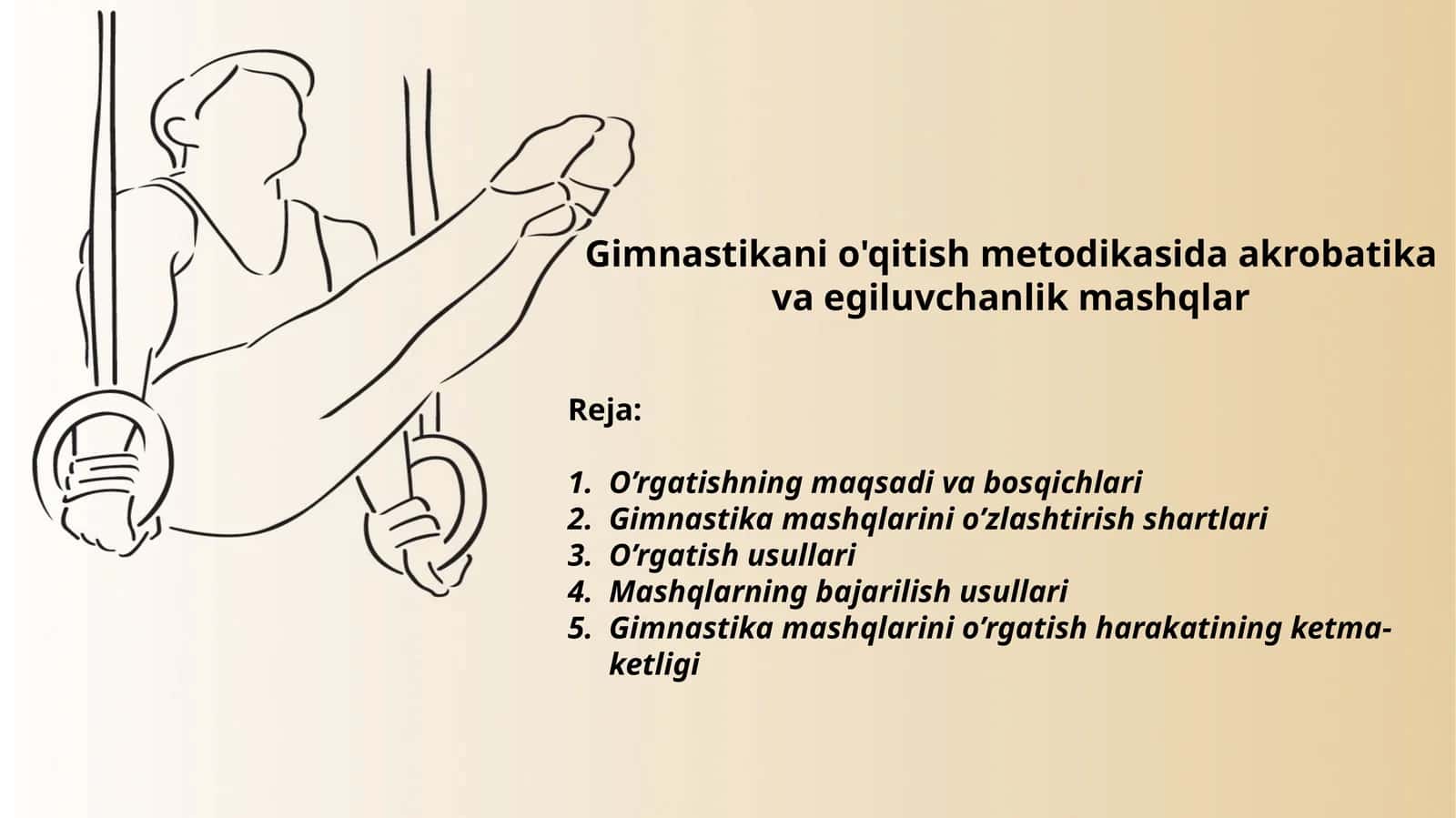 Gimnastika o'qitish metodikasi 1
