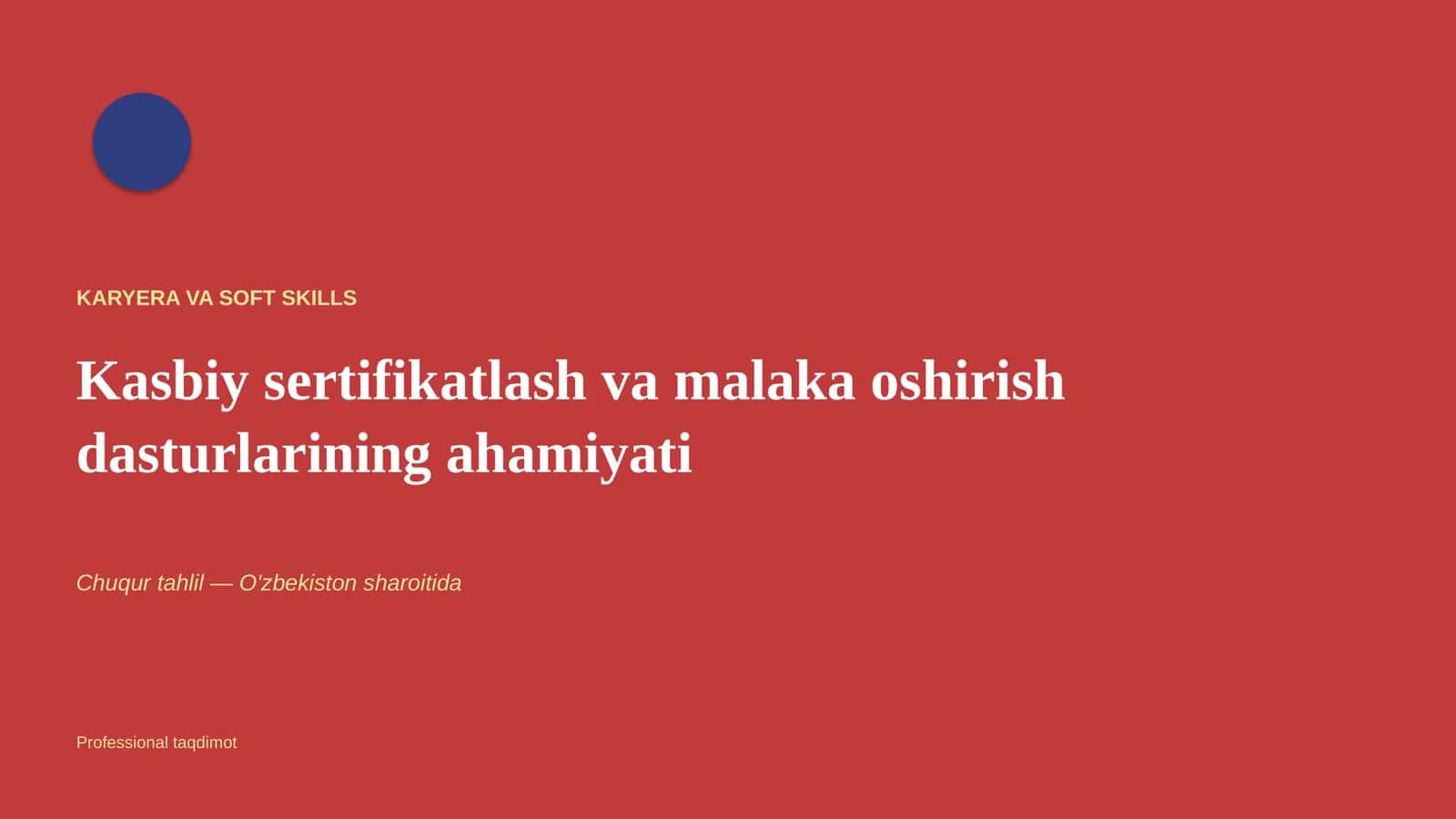 Karyera va Soft Skills 1