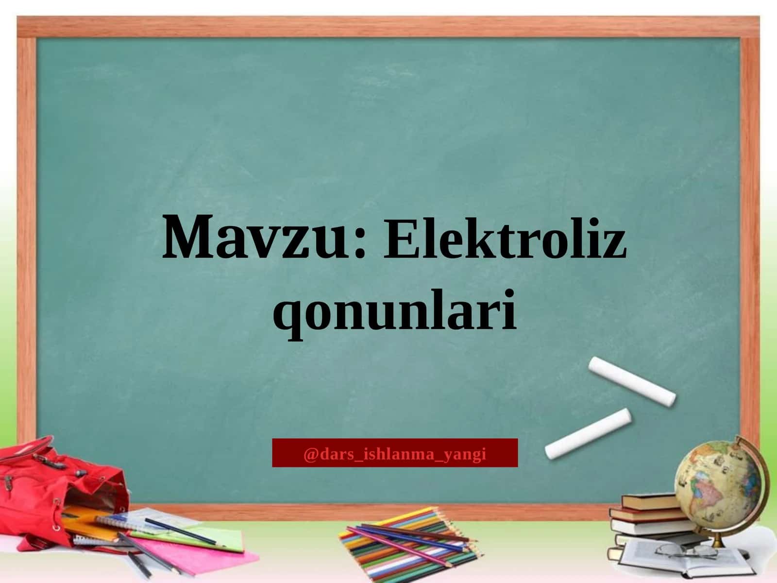Elektroliz  qonunlari 1