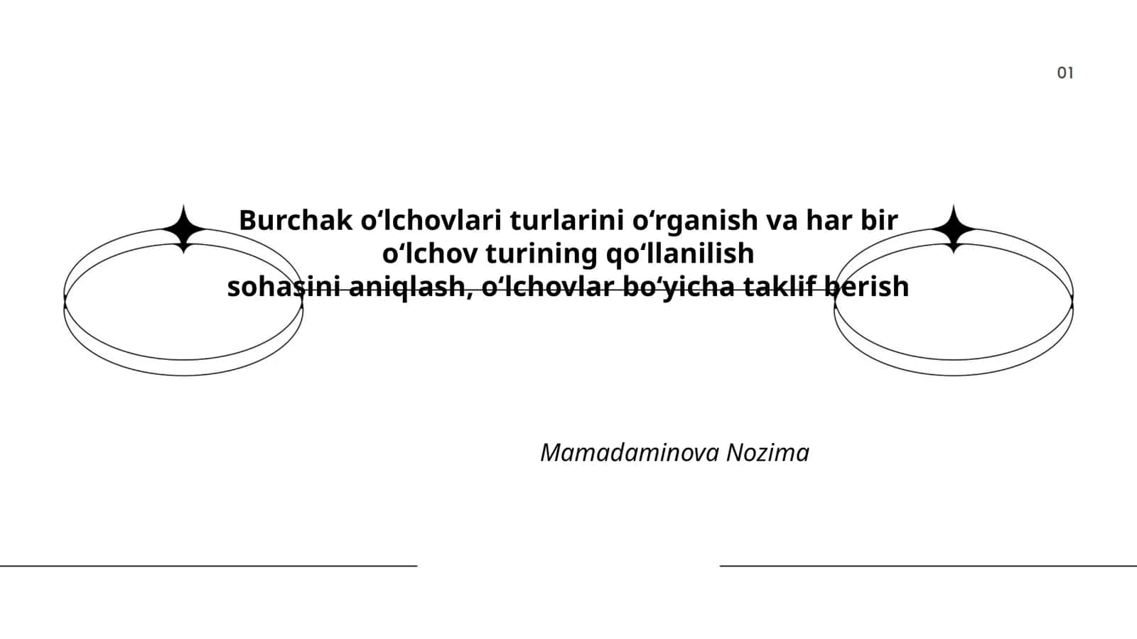 Burchak o'lchovlari turlari va ularning umumiy tasnifi 1
