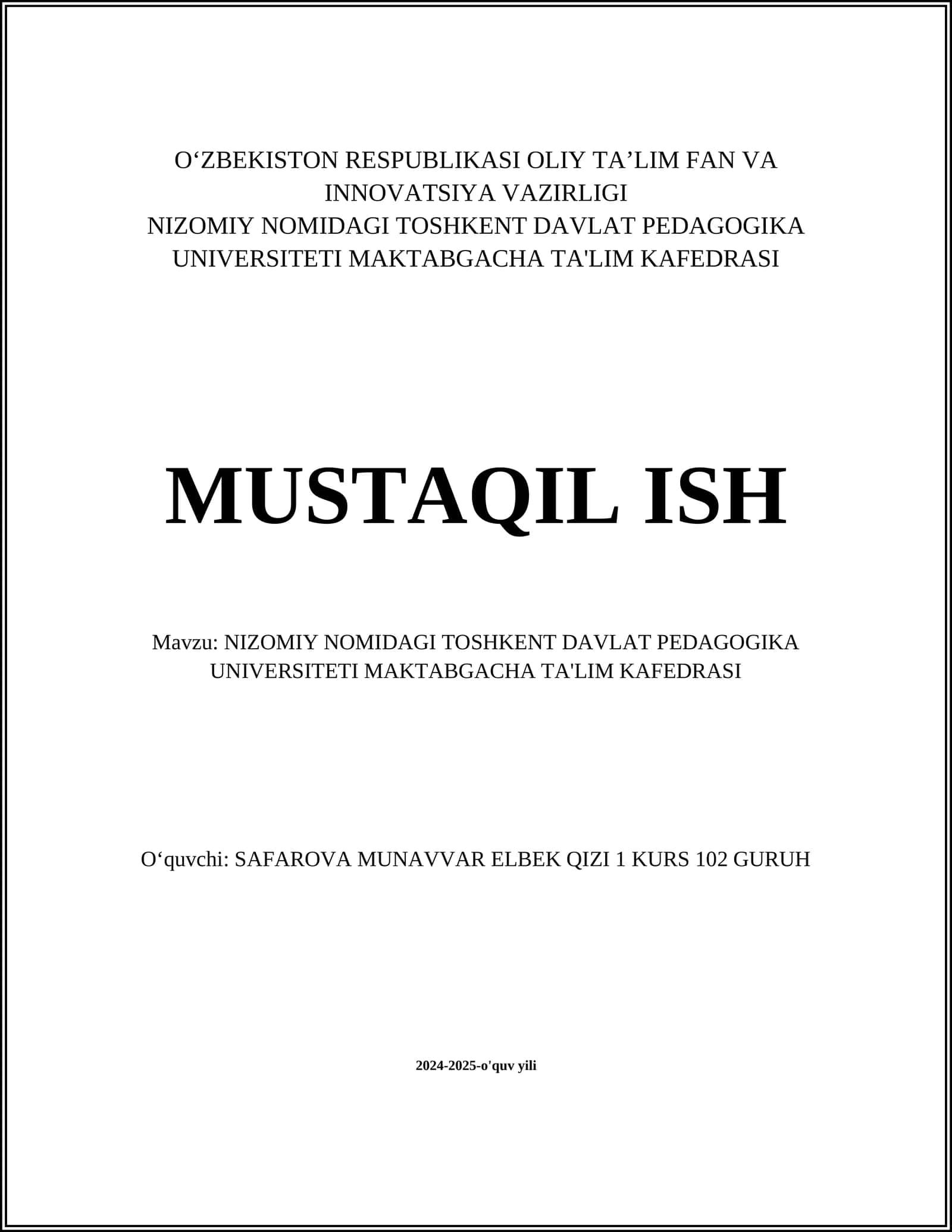 Maktabgacha ta'limda yangi pedagogik metodlar 1