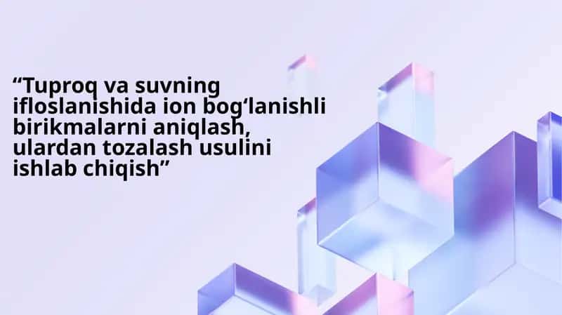 Ion bogʻlanishli birikmalarning ifloslanishi 1
