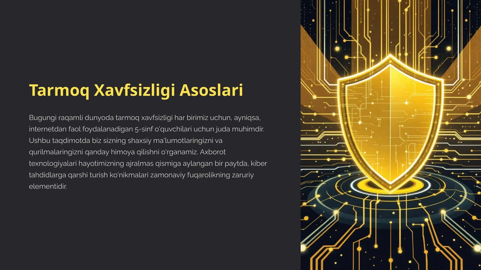 Tarmoq Xavfsizligi Asoslari 1