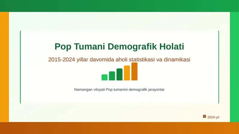 Pop tumanining iqtisodiy holati 1