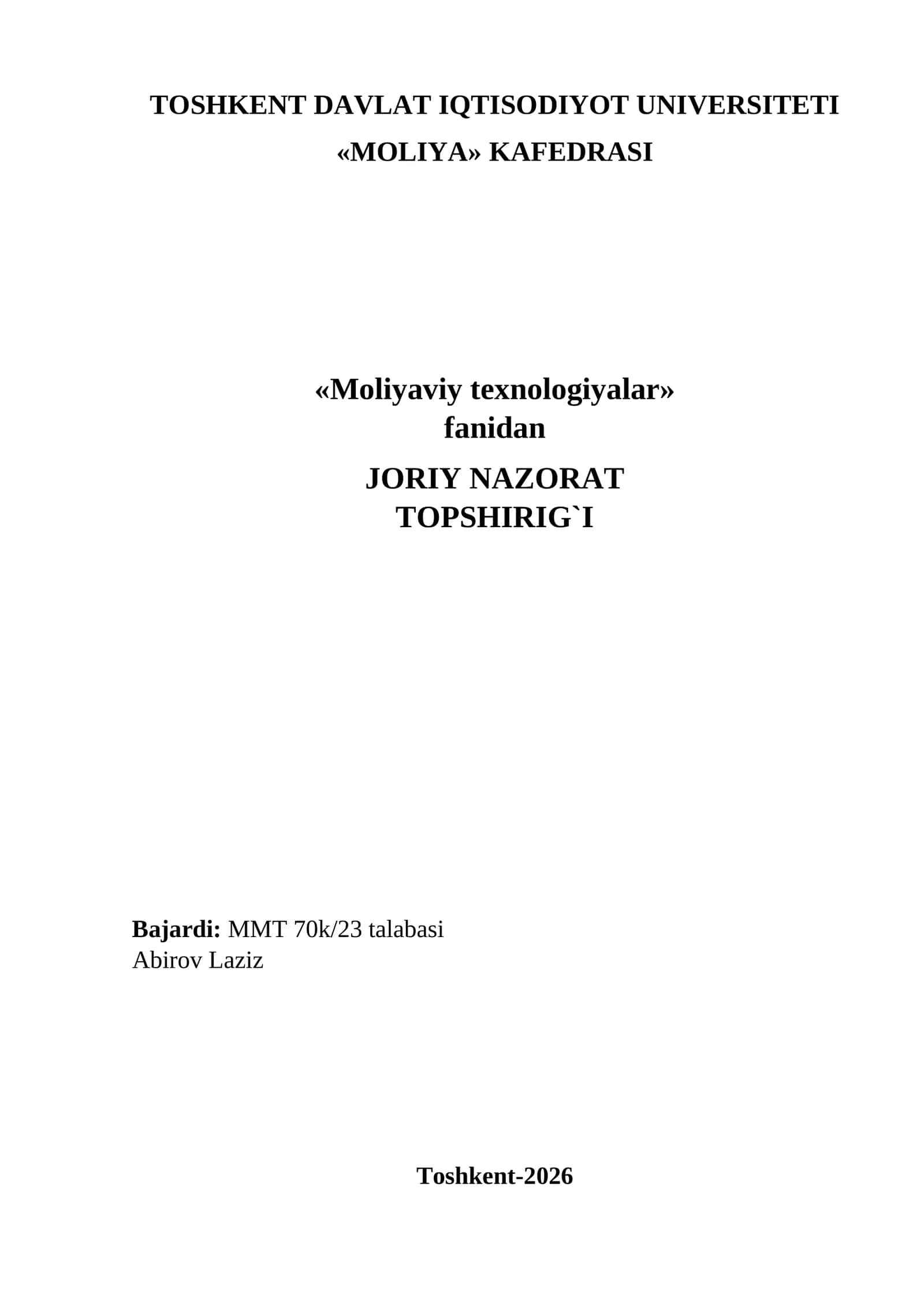 molyaviy texnologiyalar 1