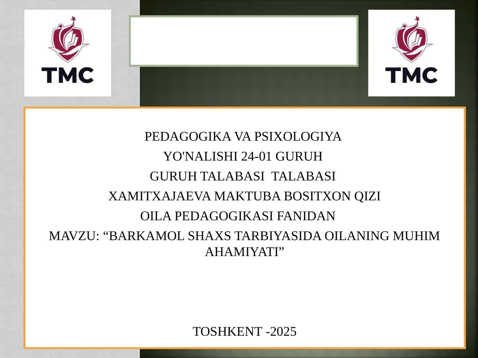 BARKAMOL SHAXS TARBIYASIDA OILANING MUHIM AHAMIYATI 1