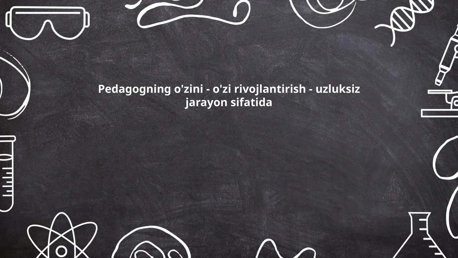 O'zini o'zi rivojlantirish 1