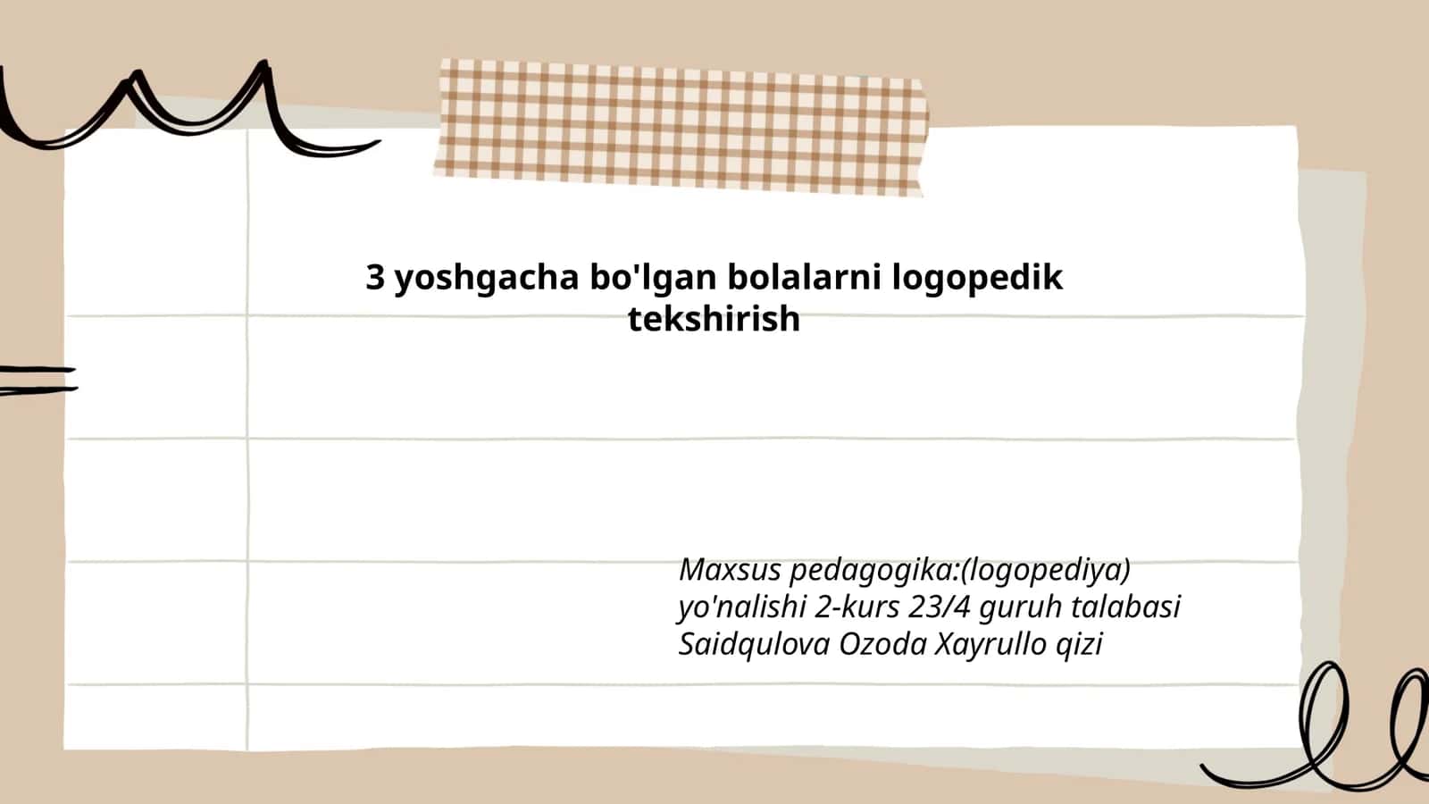 Logopedik tekshirish 1
