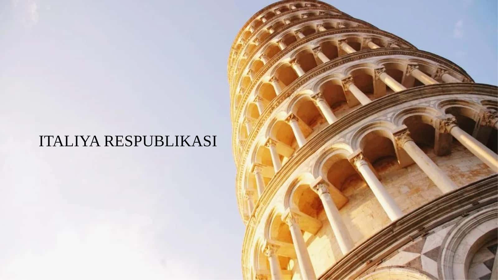 ITALIYA RESPUBLIKASI 1