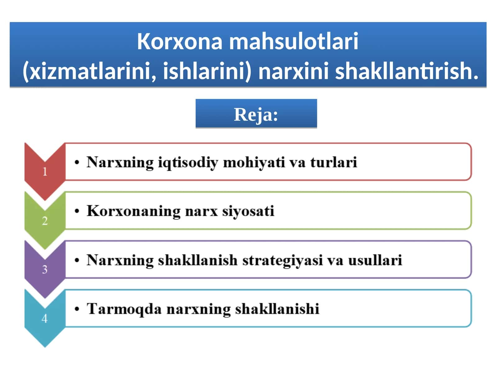 Korxona mahsulotlari 1