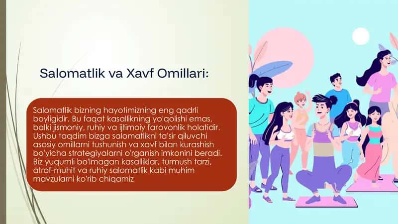 Salomatlik va XavfOmillari 1