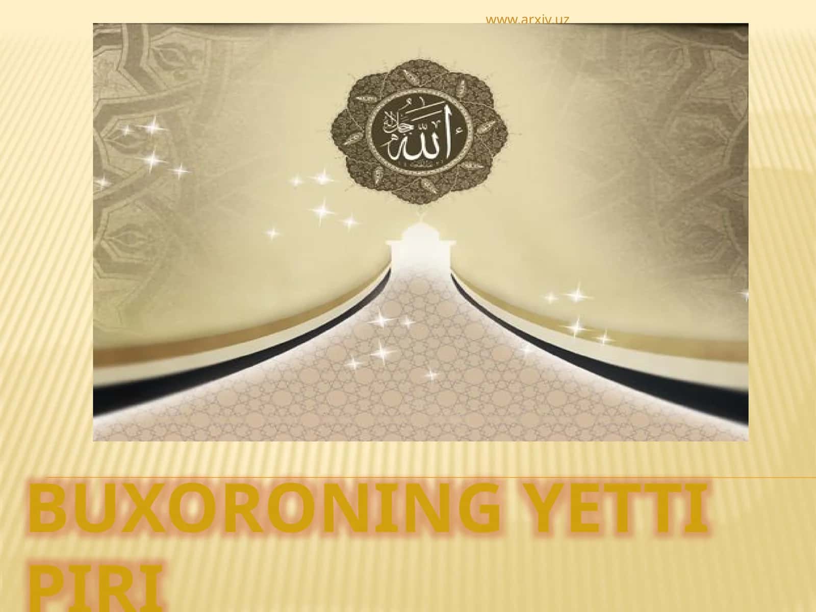 Buxoroning yetti piri 1