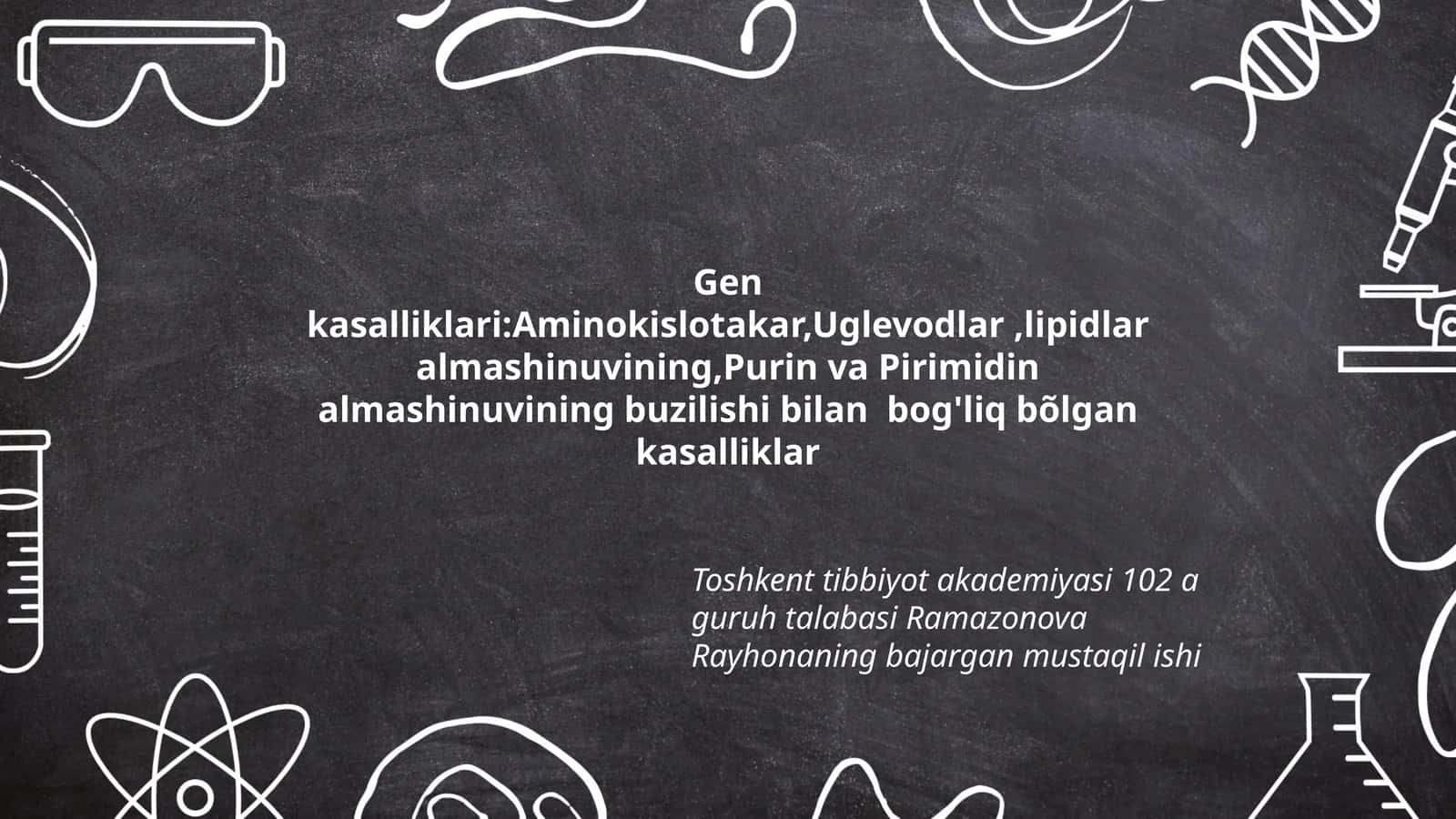 Gen kasalliklari 1