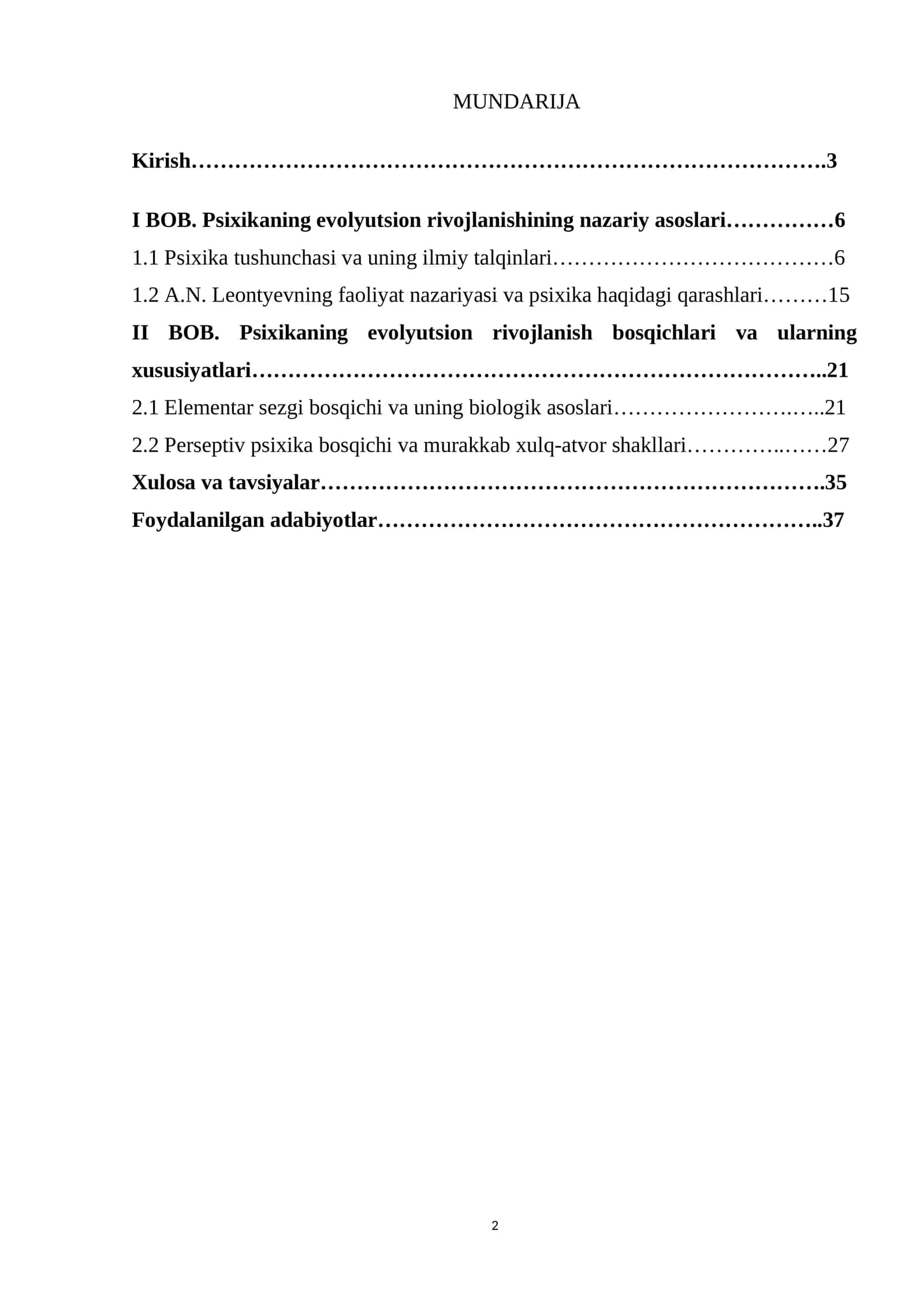 Psixikaning evolyutsion rivojlanishining nazariy asoslari 1