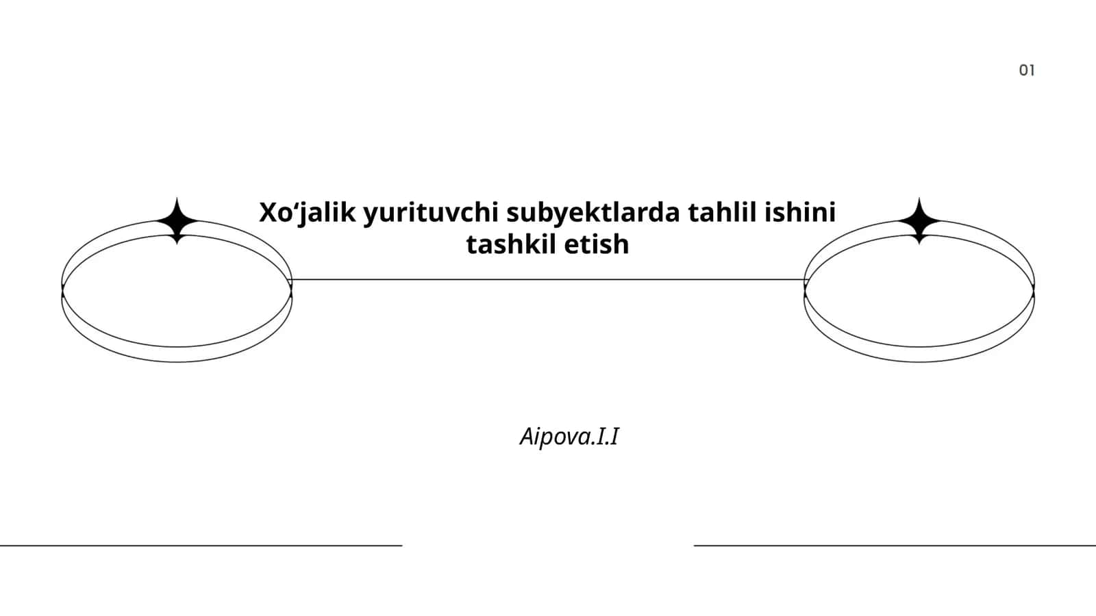 Tahlil ishini tashkil etish 1