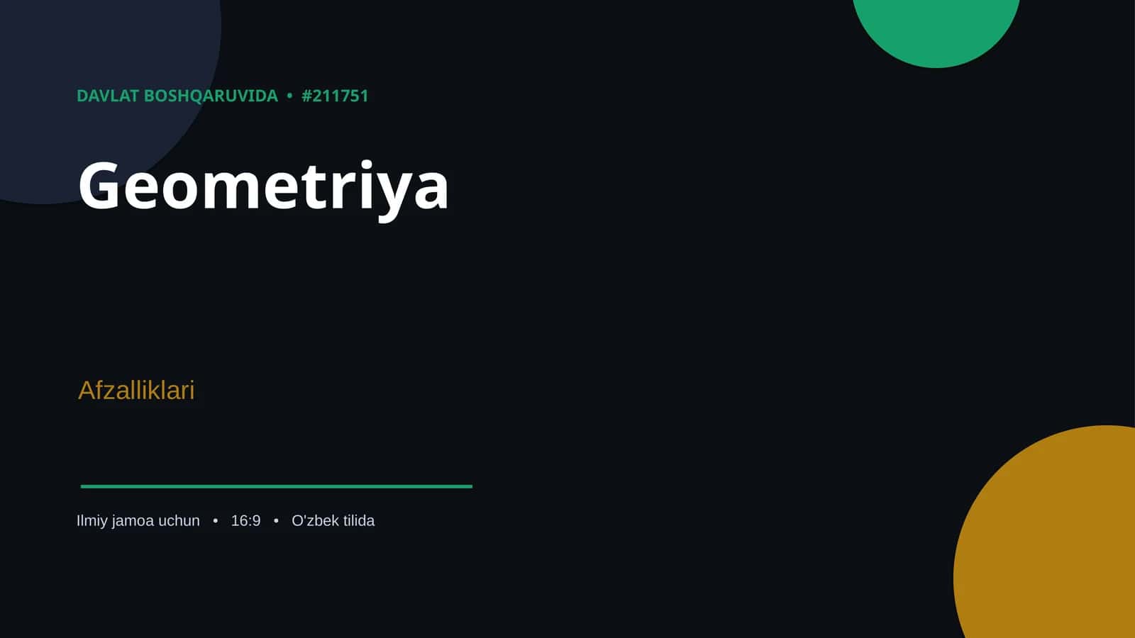 Geometriya 1