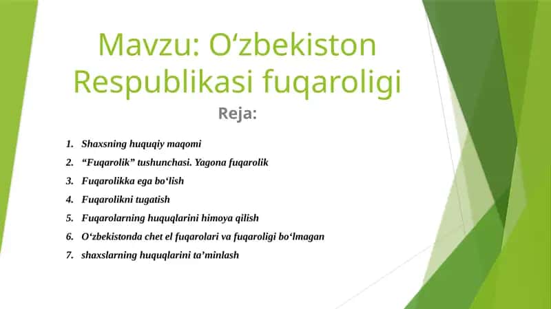 O‘zbekiston Respublikasi fuqaroligi 1