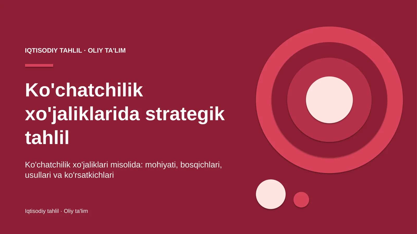 Ko'chatchilik xo'jaliklarida strategik tahlil 1