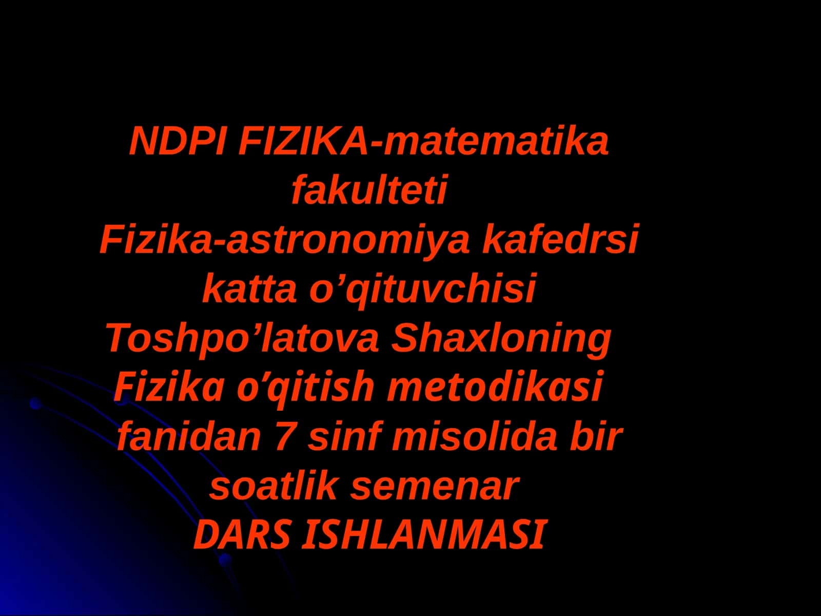 Implus.Implusning saqlanish qonuni 1