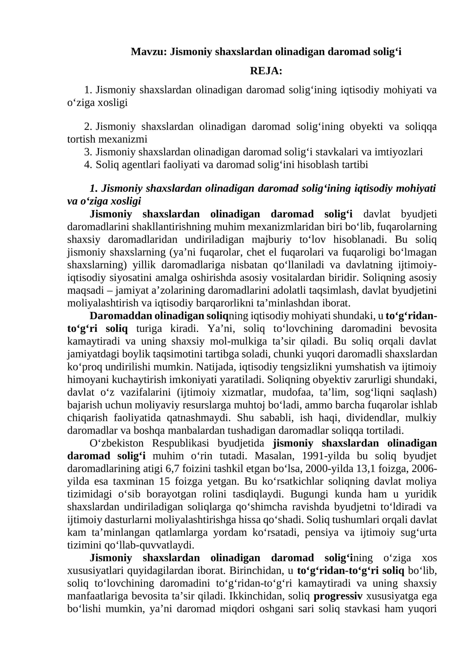 Jismoniy shaxslardan olinadigan daromad solig‘i 1