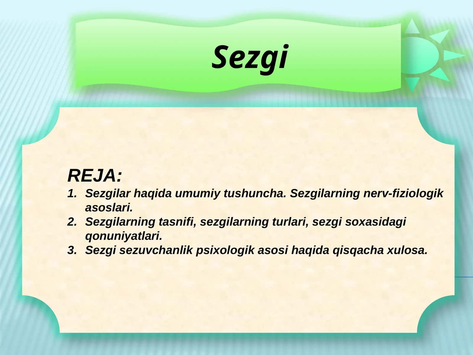 Sezgi 1