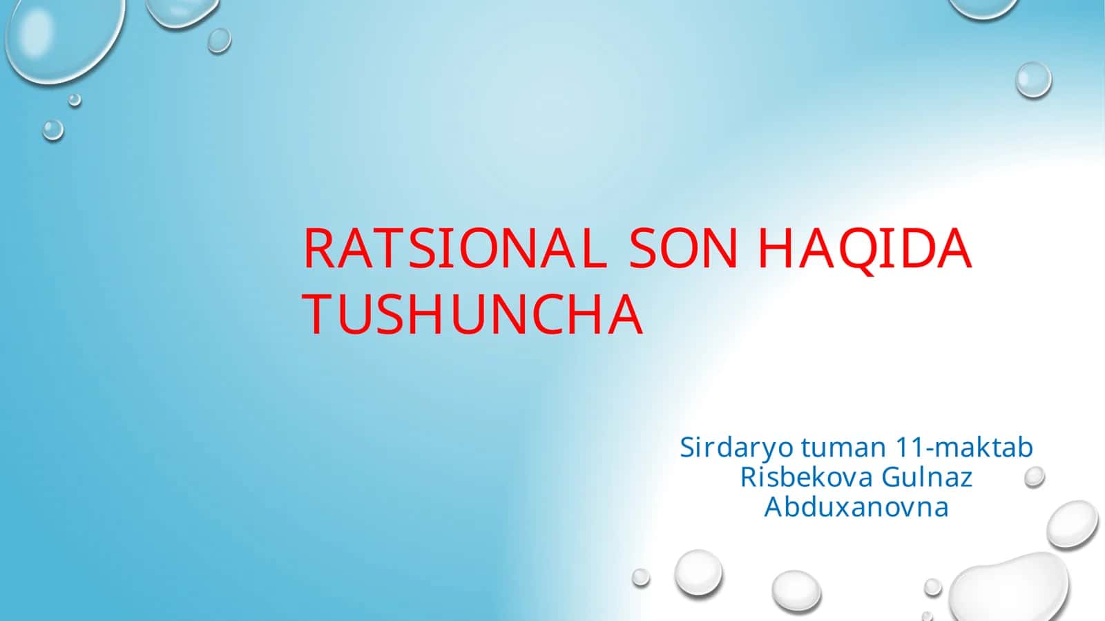 RATSIONAL SON HAQIDA TUSHUNCHA 1
