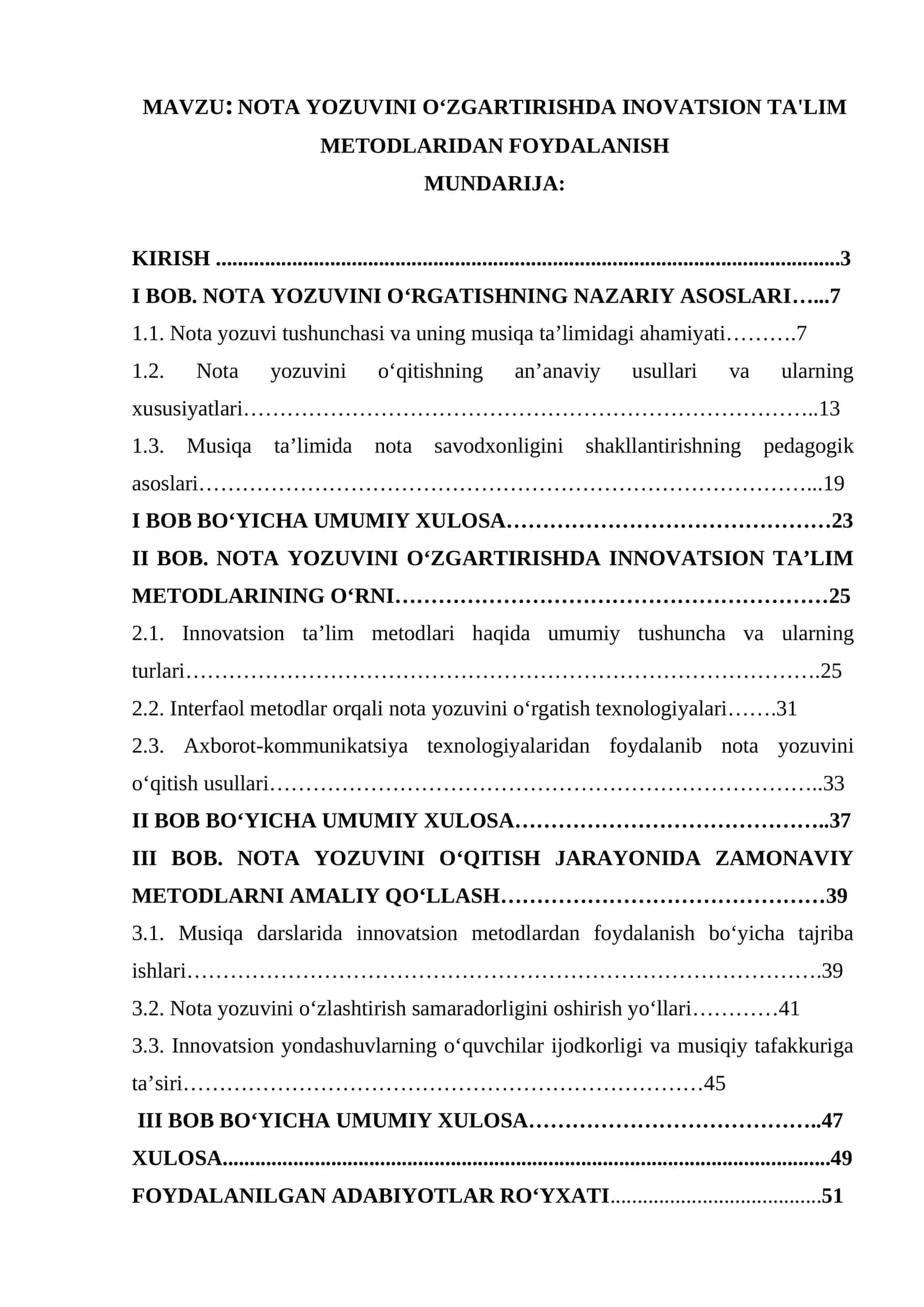 NOTA YOZUVINI O‘ZGARTIRISHDA INOVATSION TA'LIM METODLARIDAN FOYDALANISH 1