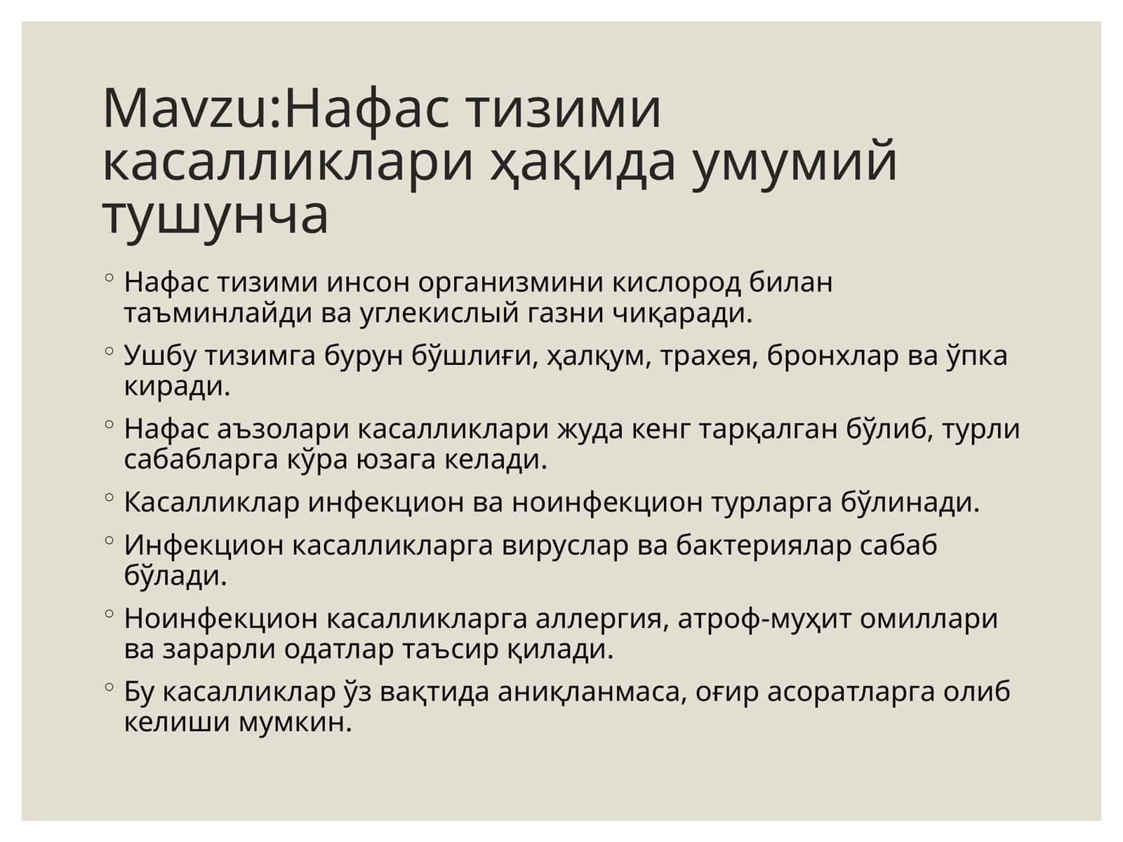 nafas tizimi 1