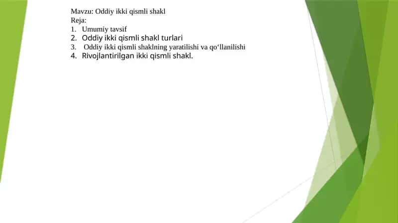 Oddiy ikki qismli shakl 1