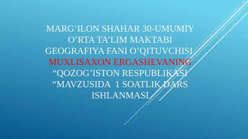 Qozog'iston Respublikasi 1