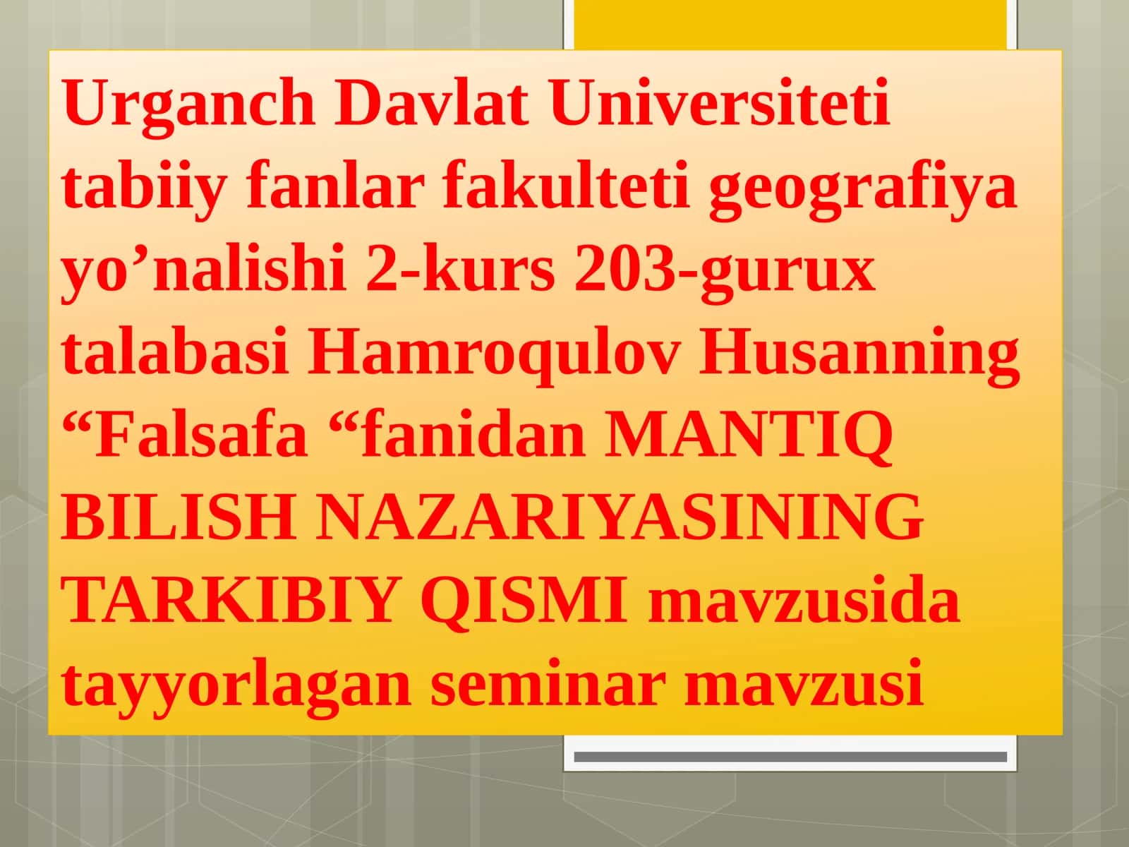 MANTIQ BILISH NAZARIYASI 1