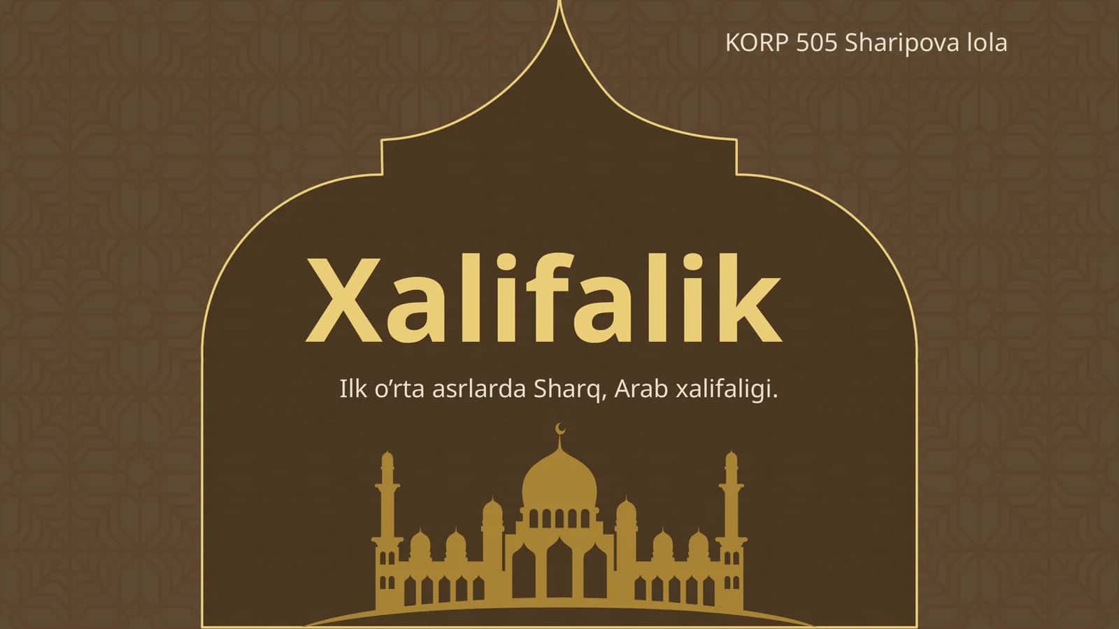 Xalifalik 1