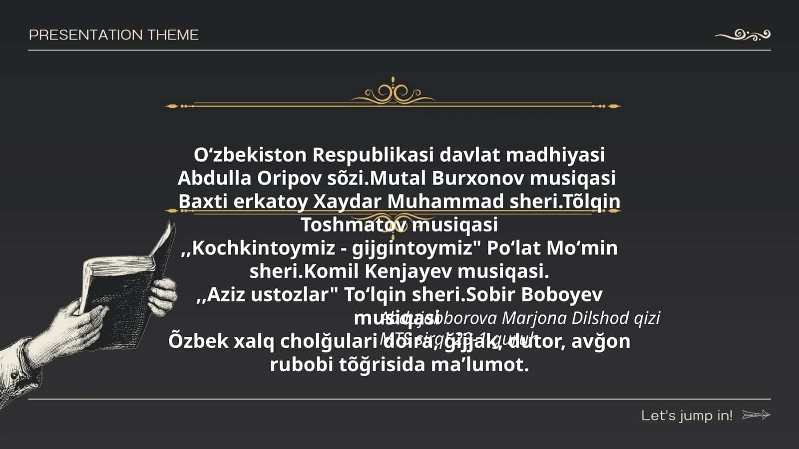 Abdulla Oripov davlat madhiyasi 1