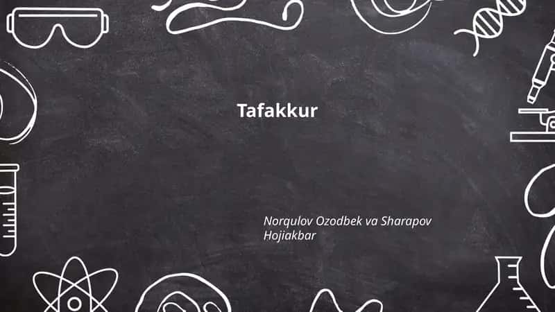 Tafakkur 1