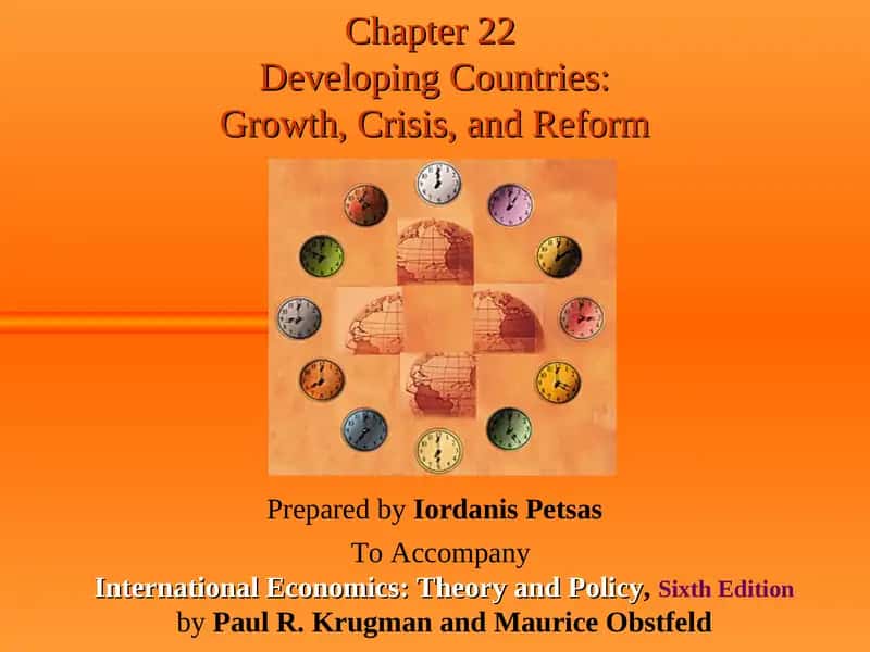 Developing Countries: Growth, Crisis, and Reform 1