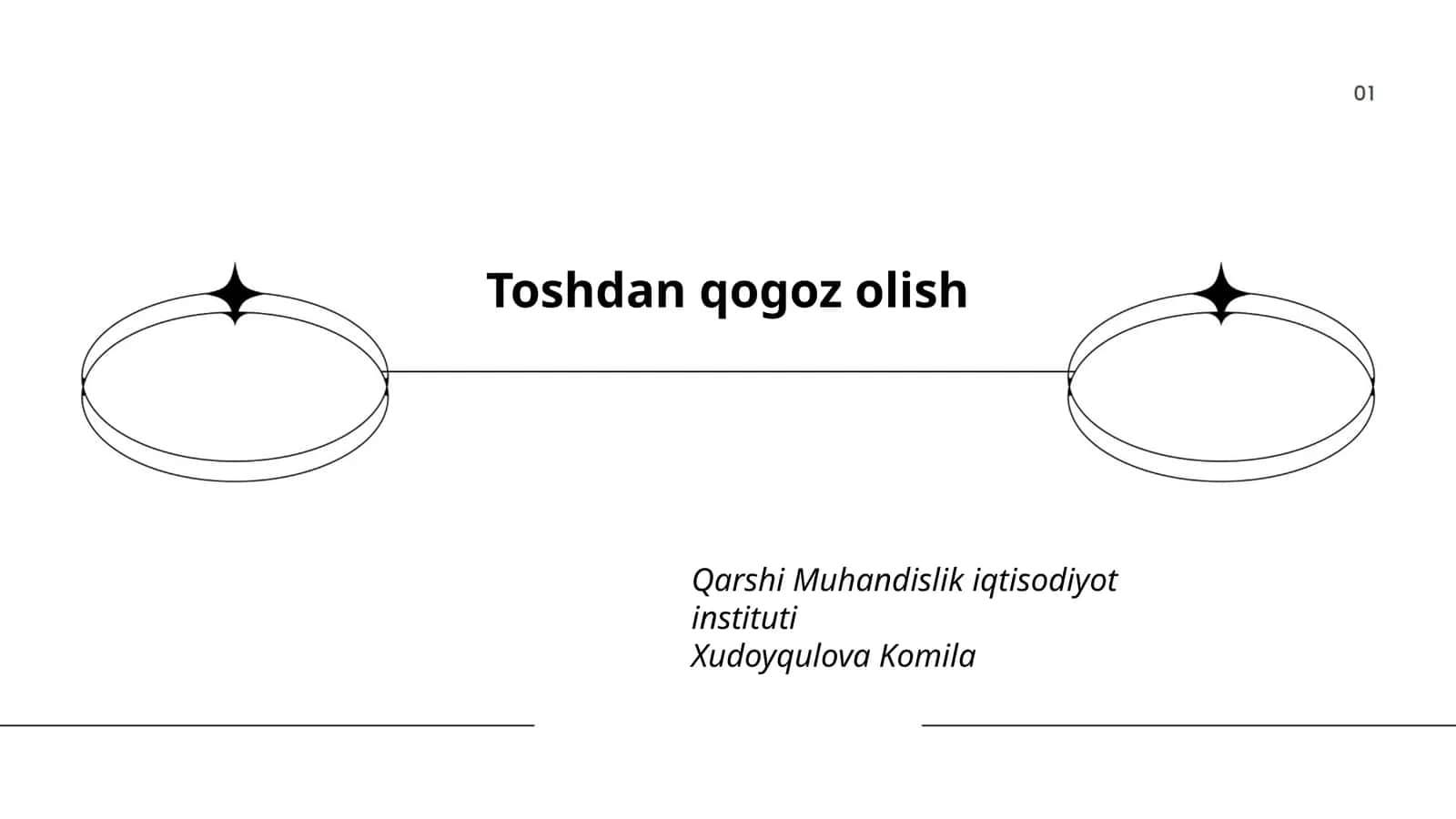 Toshdan qog'oz olish texnologiyasi 1