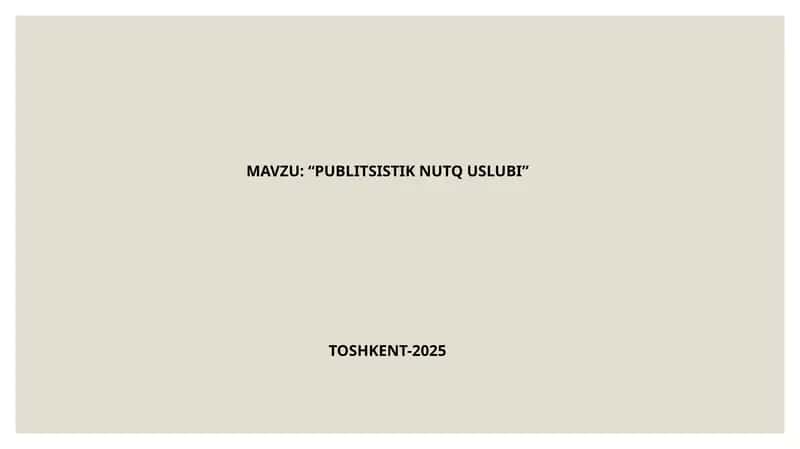 PUBLITSISTIK NUTQ USLUBI 1