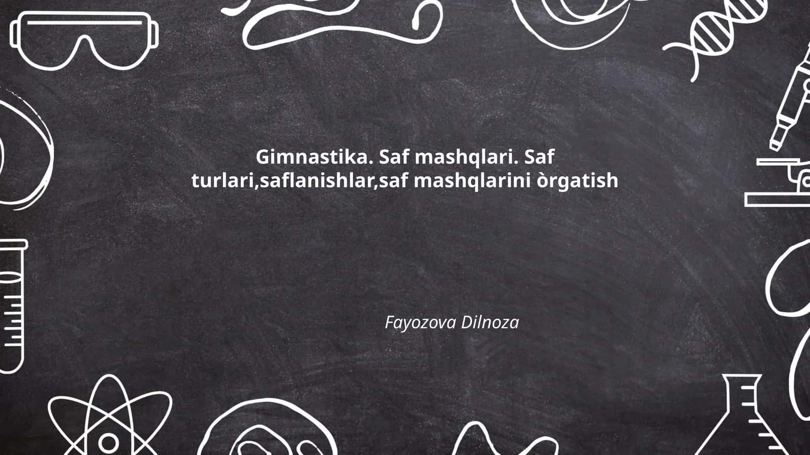 Saf mashqlari tarixi 1