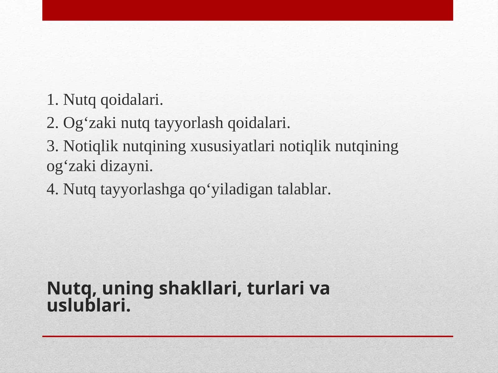 Notiqlik san'ati 1