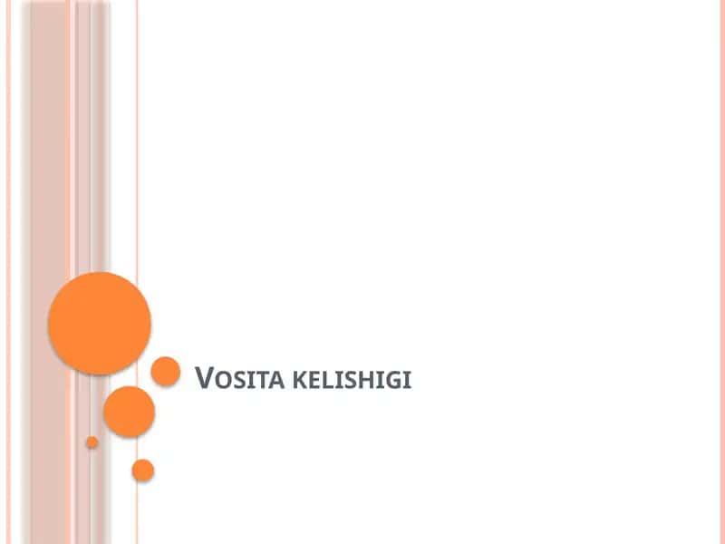 Vosita kelishigi 1