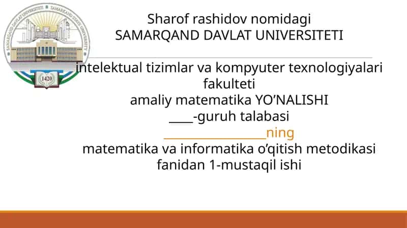 Grafik va diogrammalar mavzusini oʻqitish metodikasi 1