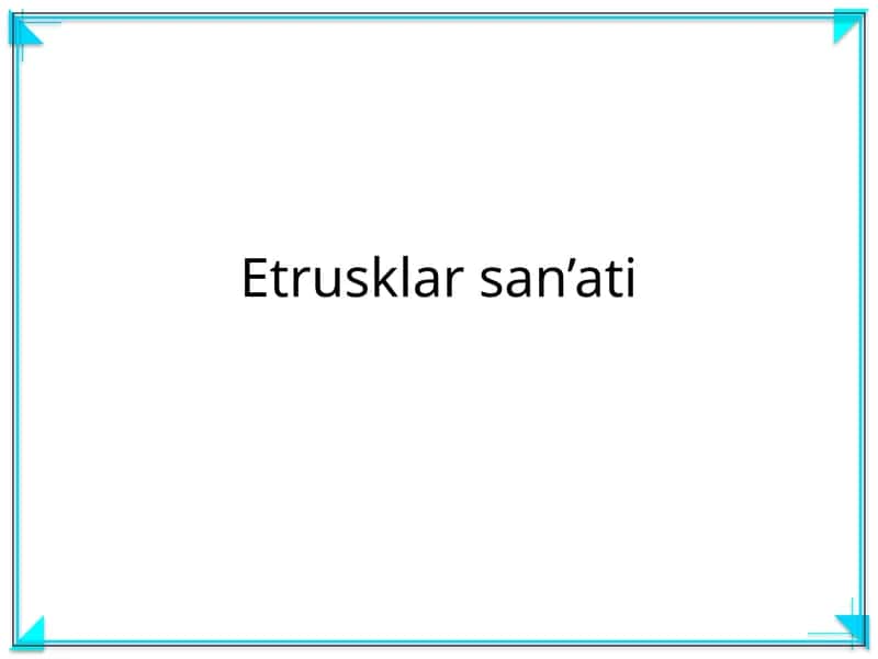 Etrusklar san’ati