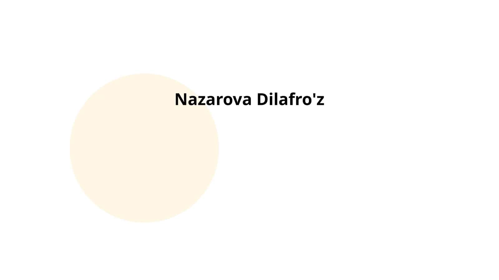 Nazarova Dilafro'z 1