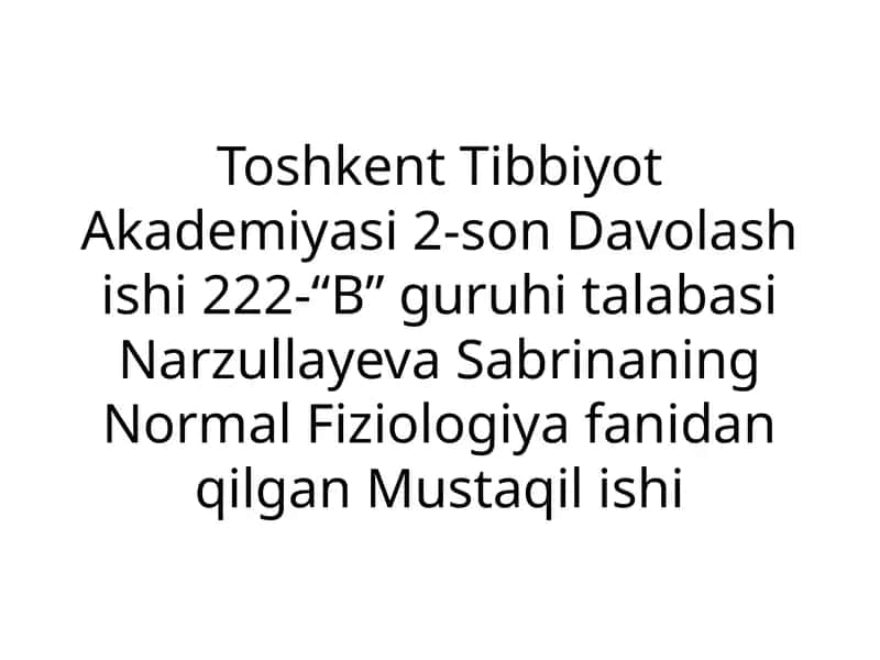 Qon ivishiga qarshi tizim 1