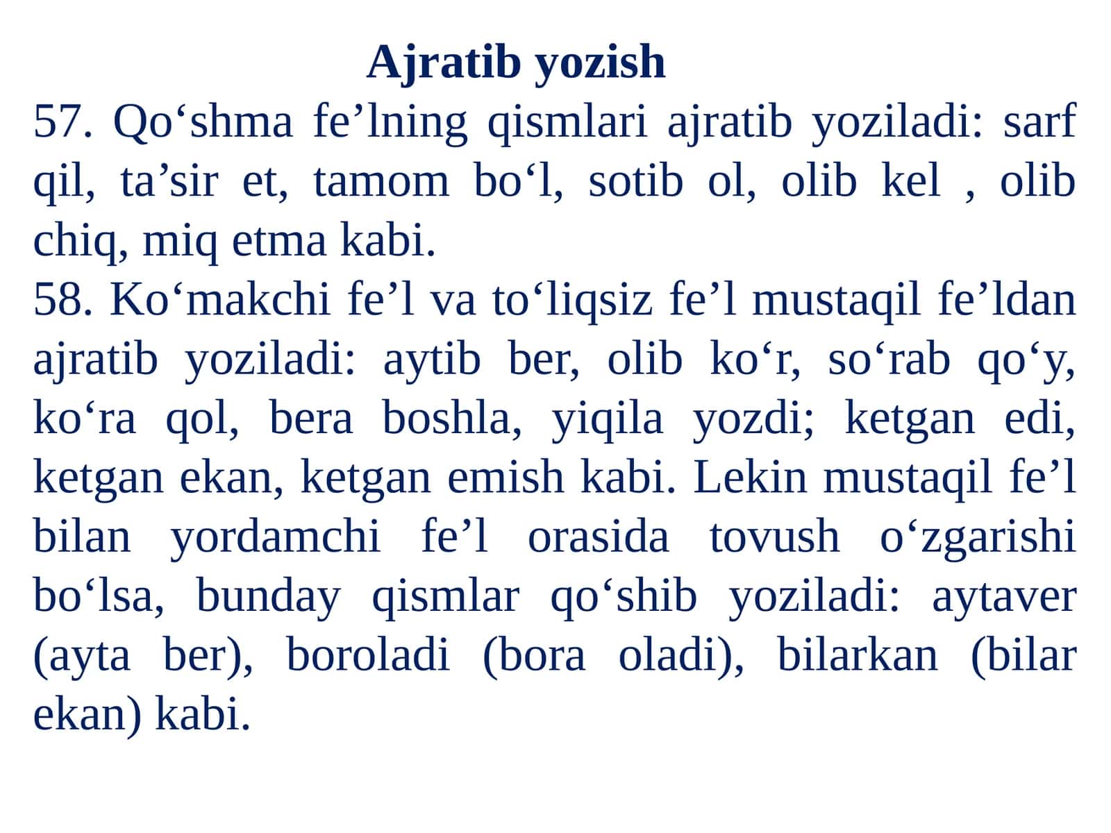 Ajratibyozish 1