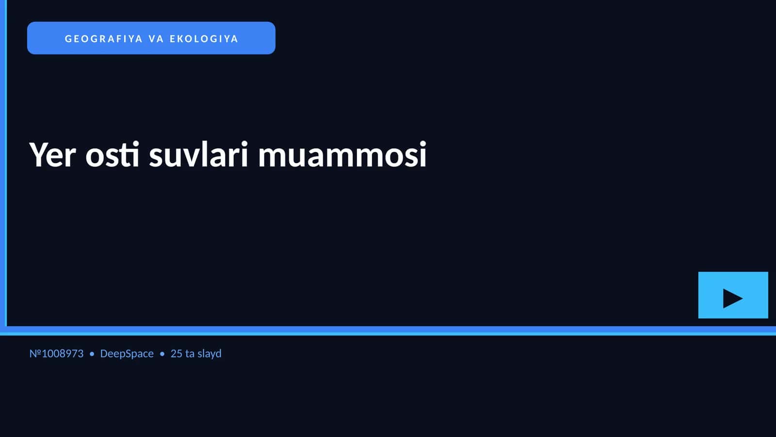 GEOGRAFIYA VA EKOLOGIYA 1