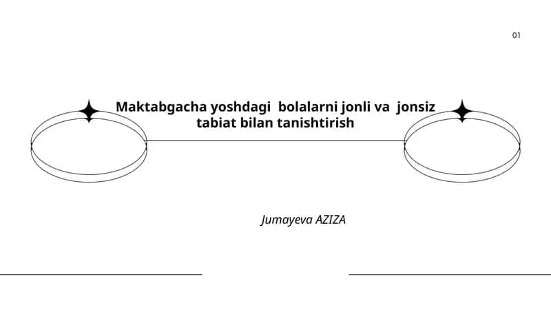 Jonli va jonsiz tabiat bilan tanishtirish 1