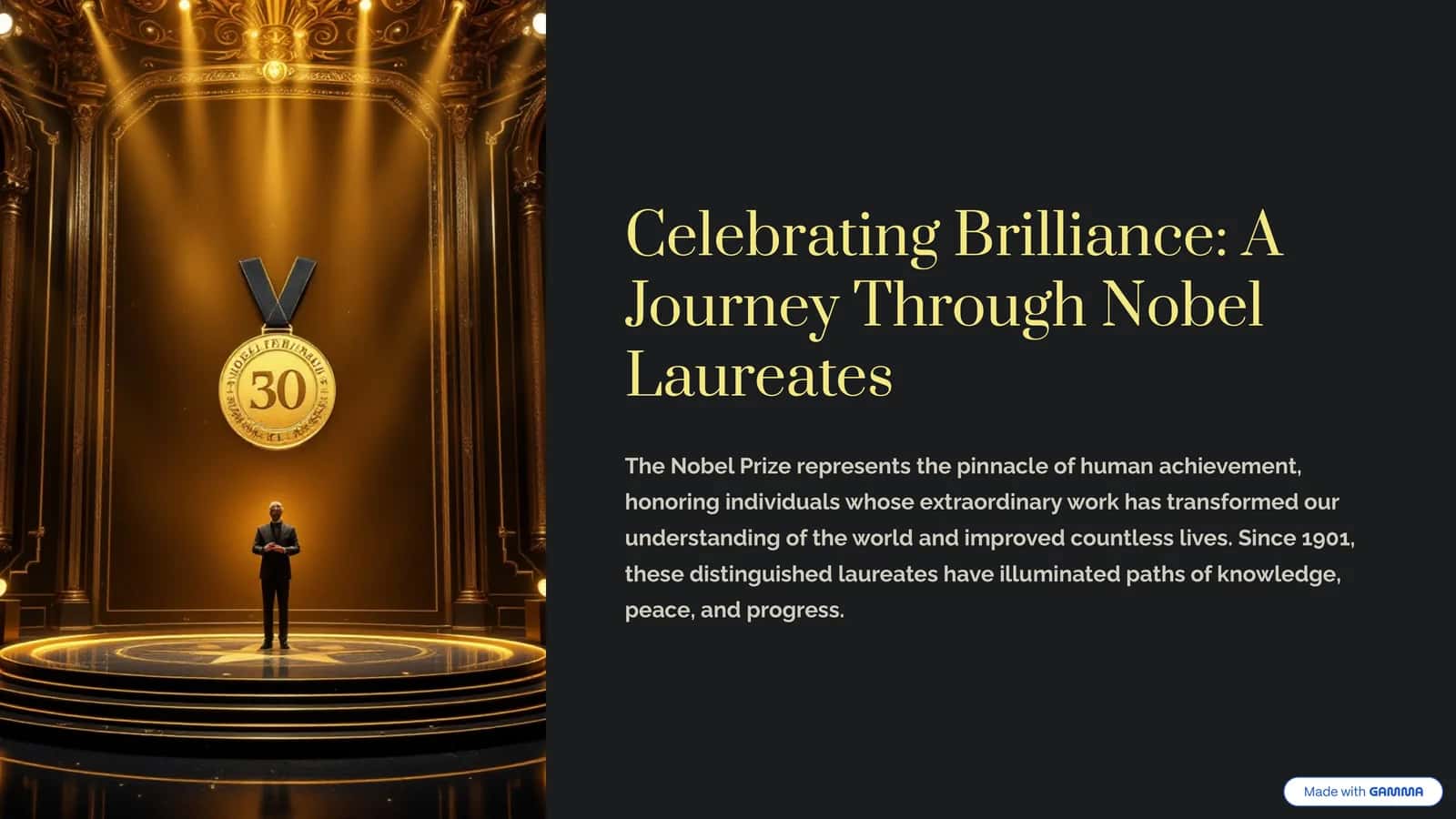 celebrating brilliance a journey through nobel Laurent 1