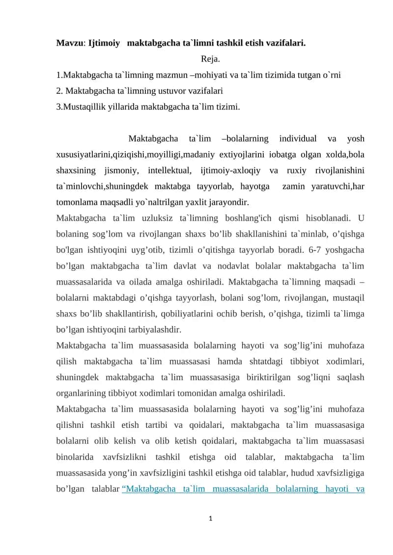 Maktabgacha ta`lim 1