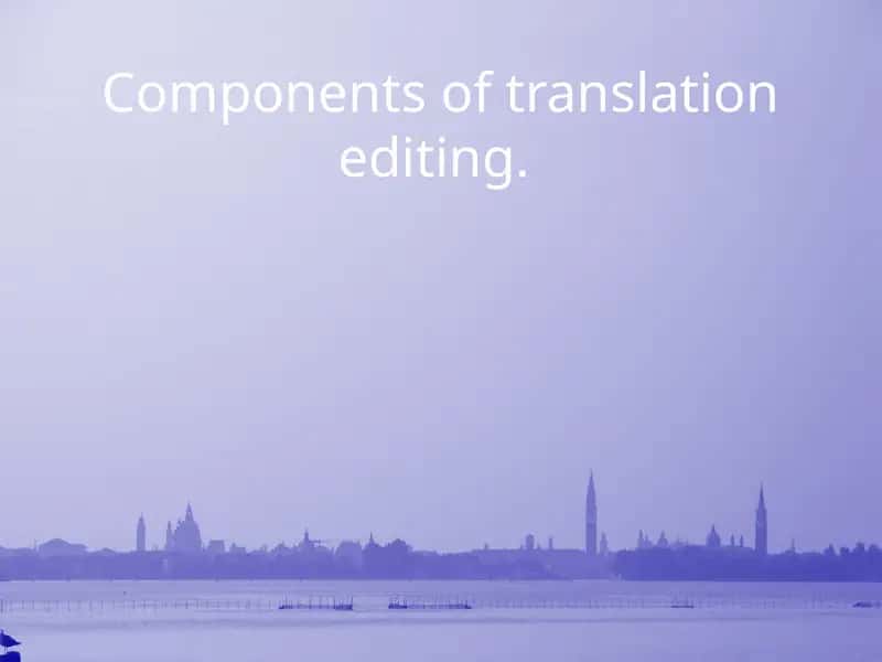 Changes in the context of translation 1